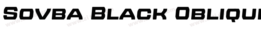 Sovba Black Oblique字体转换 Sovba Black Oblique字体转换